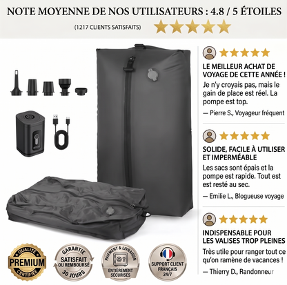 Sacs de voyage à compression